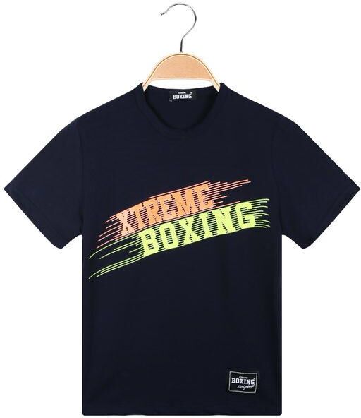 Xtreme Boxing T-shirt bambino con scritta fluo T-Shirt e Top bambino Blu taglia 12