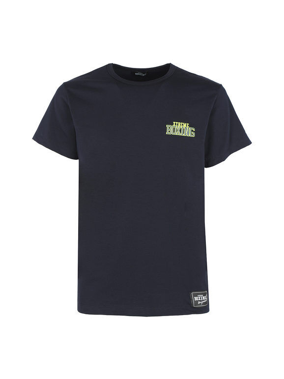 Xtreme Boxing T-shirt da uomo in cotone scritta T-Shirt e Top uomo Blu taglia S