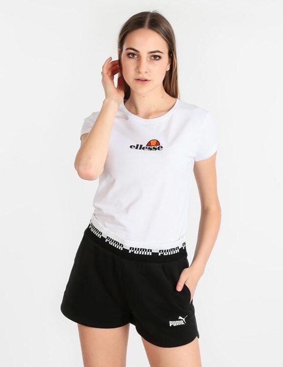 Ellesse T-shirt donna in cotone con scritta T-Shirt e Top donna Bianco taglia XS