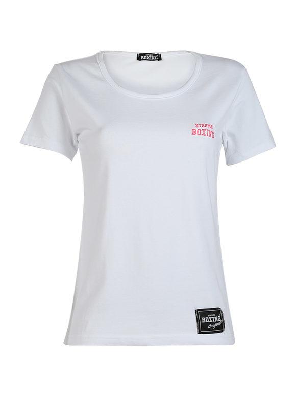 Xtreme Boxing T-shirt donna in cotone elasticizzato T-Shirt e Top donna Bianco taglia L