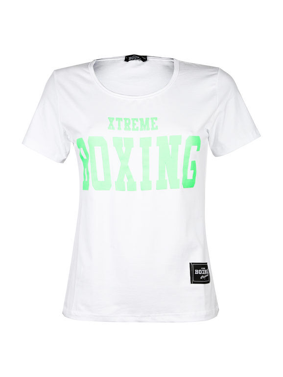 Xtreme Boxing T-shirt donna in cotone elastico T-Shirt e Top donna Bianco taglia M