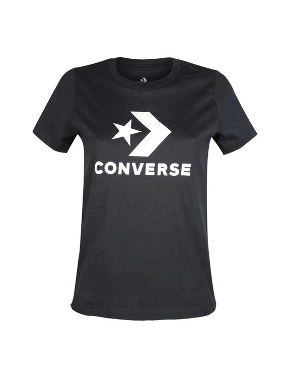 Converse T-shirt donna in cotone T-Shirt e Top donna Nero taglia XL