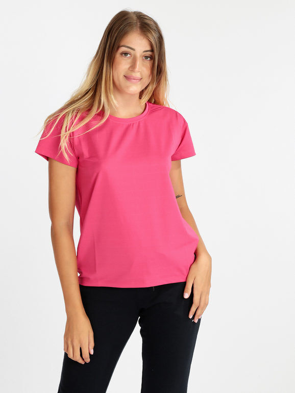 Athl Dpt T-shirt donna in tessuto tecnico sportivo T-Shirt Manica Corta donna Rosso taglia M