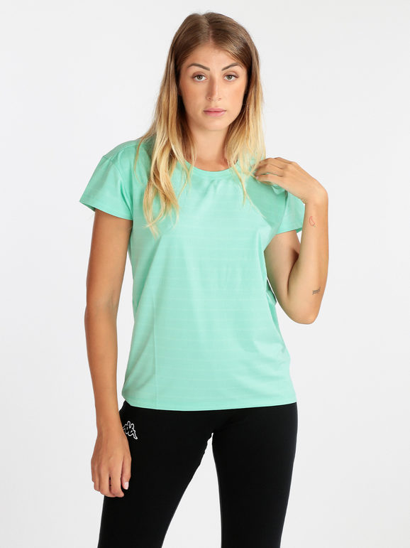 Athl Dpt T-shirt donna in tessuto tecnico sportivo T-Shirt Manica Corta donna Blu taglia M