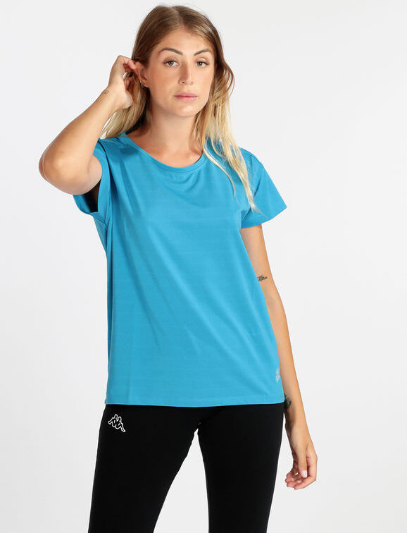 Athl Dpt T-shirt donna in tessuto tecnico sportivo T-Shirt Manica Corta donna Blu taglia M