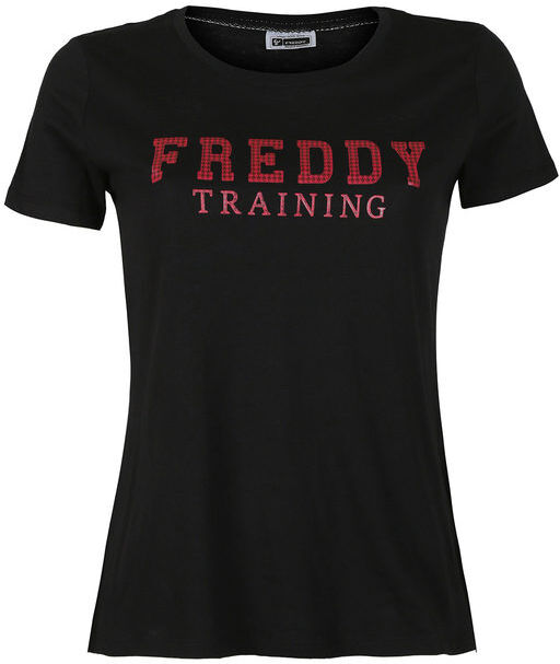 Freddy T-shirt donna stampa marchio T-Shirt e Top donna Nero taglia L