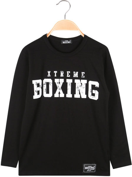 Xtreme Boxing T-shirt manica lunga da ragazzo T-Shirt e Top bambino Nero taglia 16