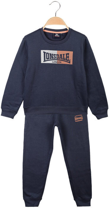 Lonsdale Tuta da bambino 2 pezzi felpata Felpe bambino Blu taglia 06