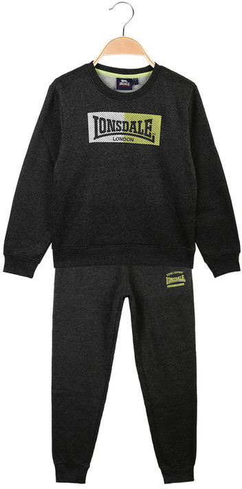 Lonsdale Tuta da bambino 2 pezzi felpata Felpe bambino Grigio taglia 05