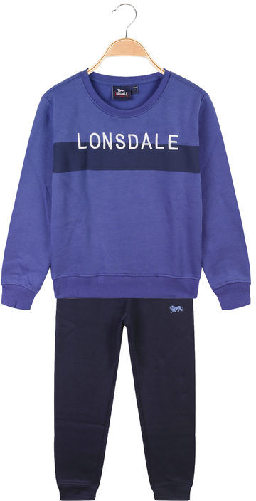 Lonsdale Tuta felpata da bambino 2 pezzi Felpe bambino Blu taglia 06