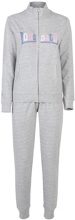 Lonsdale Tuta sportiva da donna con strass e chiusura zip Tute Sportive donna Grigio taglia M