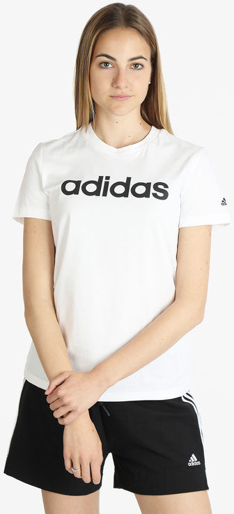 Adidas W LIN T T-shirt donna manica corta T-Shirt e Top donna Bianco taglia XL