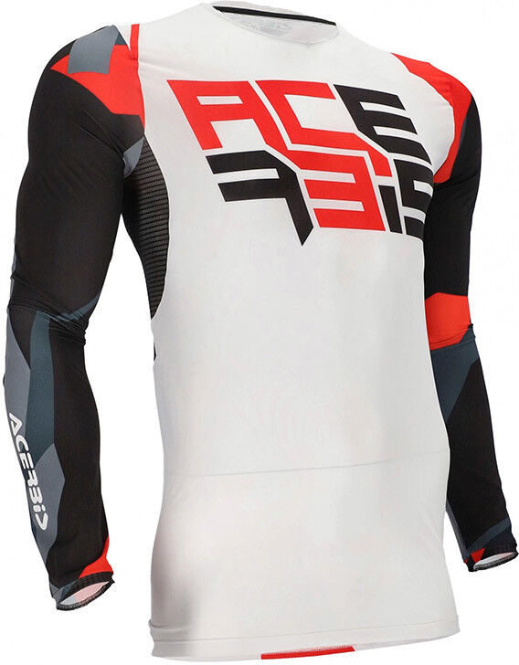 Maglia Moto Cross Enduro Acerbis X-Flex One Bianco Rosso taglia S