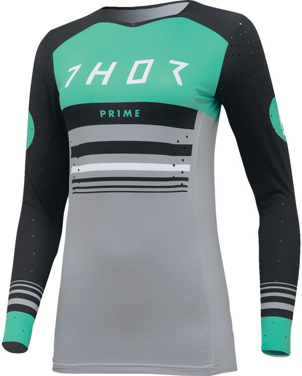 Maglia Moto Cross Enduro Da Donna THOR PRIME BLAZE Nero/Ment taglia L