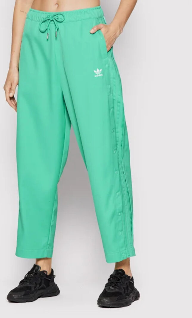 adidas Originals Pantaloni tuta Pants DONNA Trefoil balloon RELAXED Verde