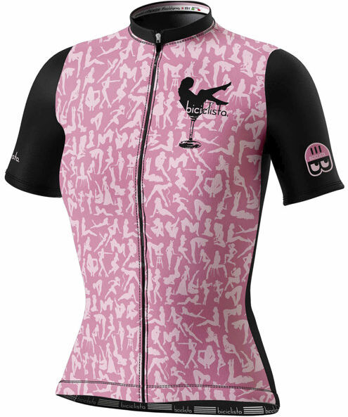 Biciclista Dita V2 - maglia ciclismo - donna Pink/Black 2XL