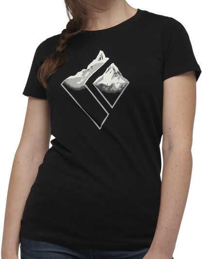 Black Diamond W Mountain Logo SS - T-shirt - donna Black L