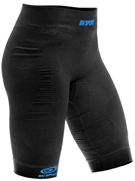 BV Sport Quadshort Csx - pantaloni corti trail running a compressione - donna Black/Blue S (40-46 cm)