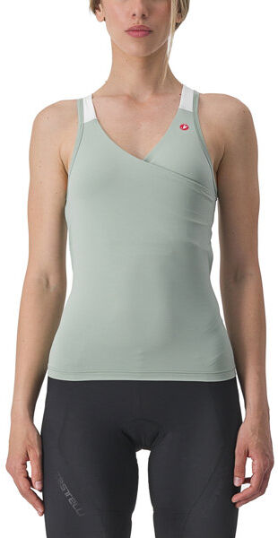 Castelli Solaris - top ciclismo - donna Green/White M