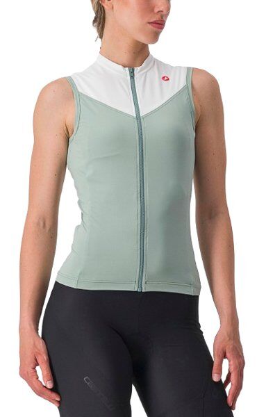 Castelli Solaris - top bici - donna Green/White L