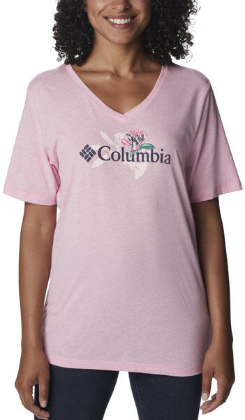 Columbia Bluebird Day Relaxed V - T-shirt - donna Pink XS