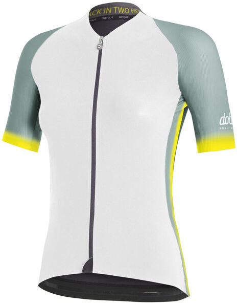 Dotout Backbone W - maglia ciclismo - donna White/Green/Yellow XS