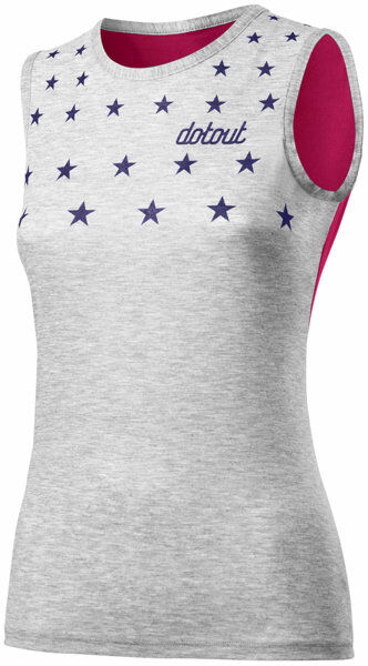Dotout Stars W Muscle - top ciclismo - donna Grey/Pink XL