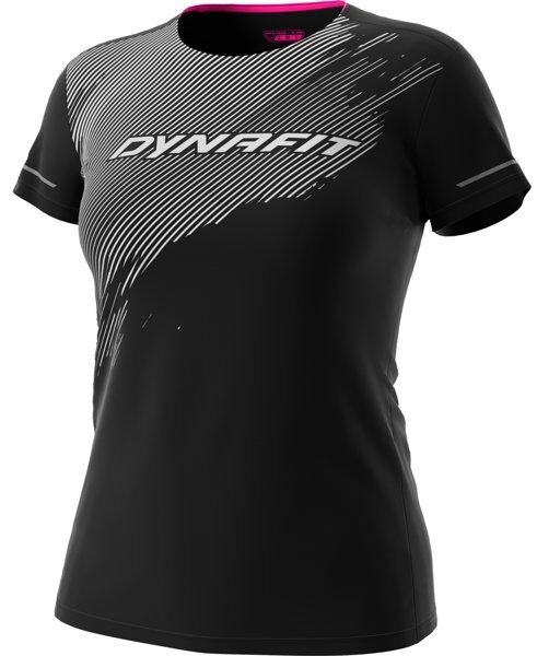 Dynafit Alpine 2 S/S - maglia trail running - donna Black/White/Pink S