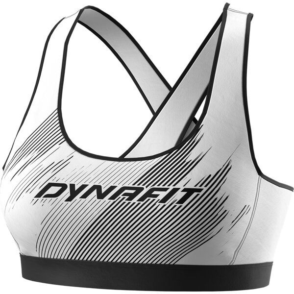 Dynafit Alpine Graphic W - reggiseno sportivo alto sostegno - donna White/Black L