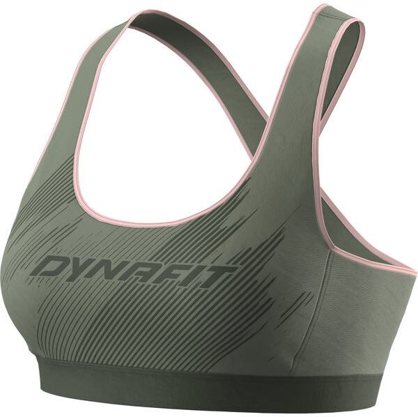 Dynafit Alpine Graphic W - reggiseno sportivo alto sostegno - donna Green/Light Pink L