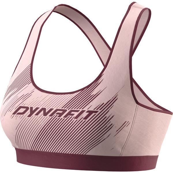 Dynafit Alpine Graphic W - reggiseno sportivo alto sostegno - donna Dark Red/Light Pink S