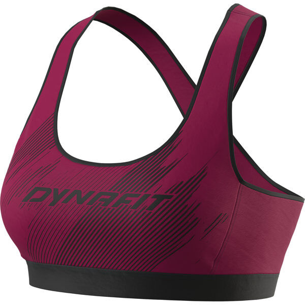 Dynafit Alpine Graphic W - reggiseno sportivo alto sostegno - donna Dark Pink/Black S