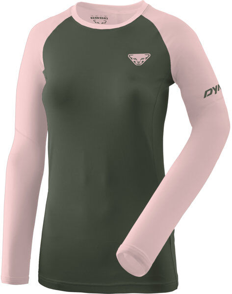 Dynafit Alpine Pro - maglia a manica lunga - donna Dark Green/Light Pink I44 D38