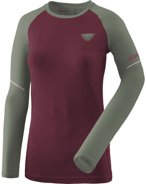 Dynafit Alpine Pro - maglia a manica lunga - donna Dark Red/Green I48 D42