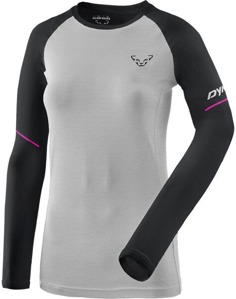 Dynafit Alpine Pro - maglia a manica lunga - donna Light Grey/Black/Pink I46 D40