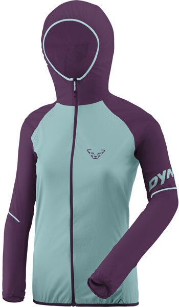 Dynafit Alpine Wind 2 - giacca trail running - donna Light Blue/Dark Violet I46 D40