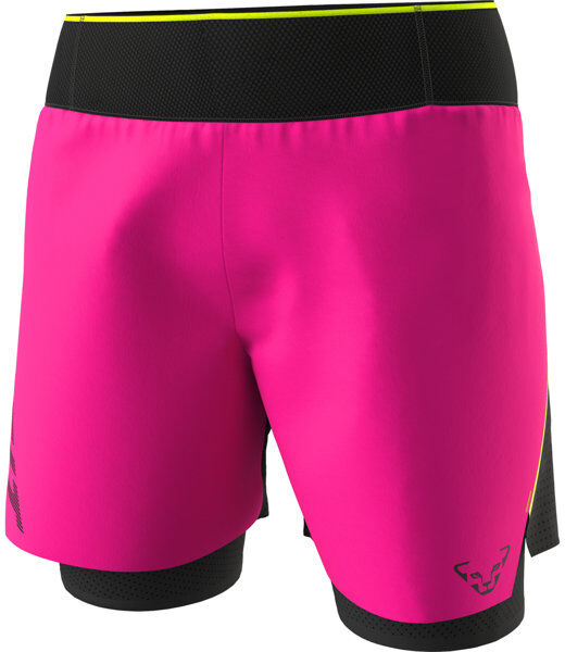 Dynafit DNA Ultra 2in1 W - pantaloni corti trail running - donna Pink/Black L