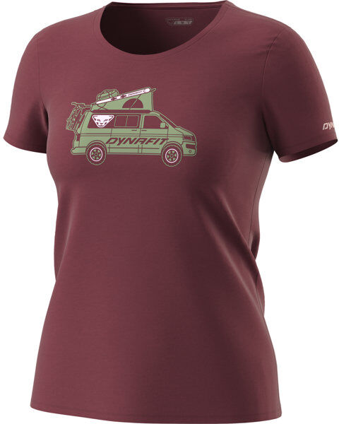 Dynafit Graphic - T-Shirt sport di montagna - donna Dark Red/Green/Pink I46 D40