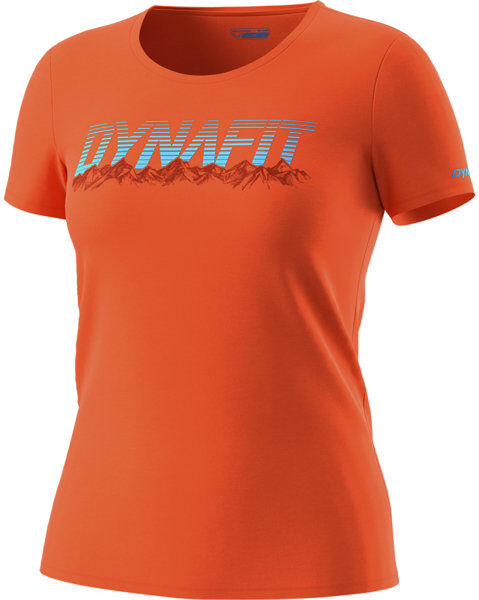 Dynafit Graphic - T-Shirt sport di montagna - donna Orange/Light Blue/Red I42 D36