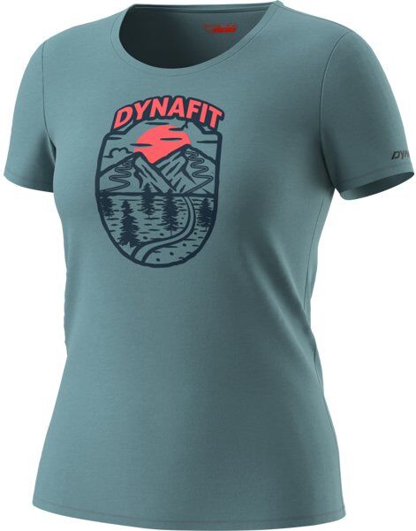 Dynafit Graphic - T-Shirt sport di montagna - donna Azure/Dark Blue/Pink I44 D38