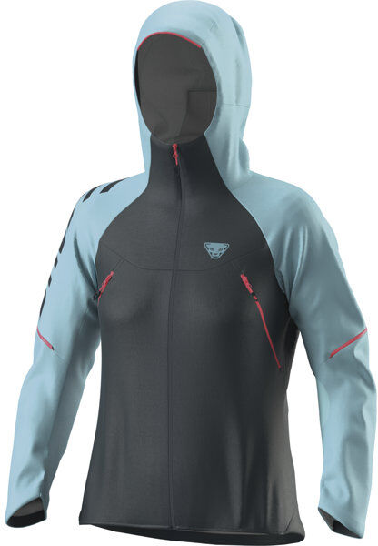 Dynafit Ride 3L W Jkt - giacca hardshell - donna Dark Blue/Light Blue/Pink XL