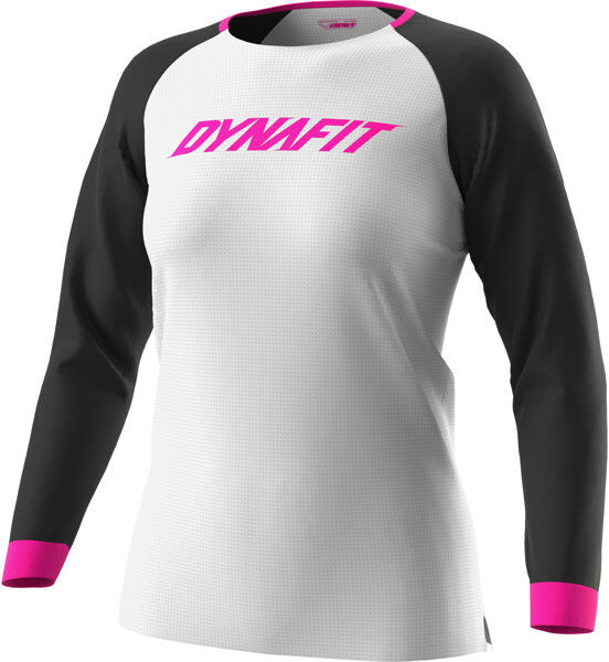 Dynafit Ride L/S W - maglia a maniche lunghe - donna White/Black/Pink M