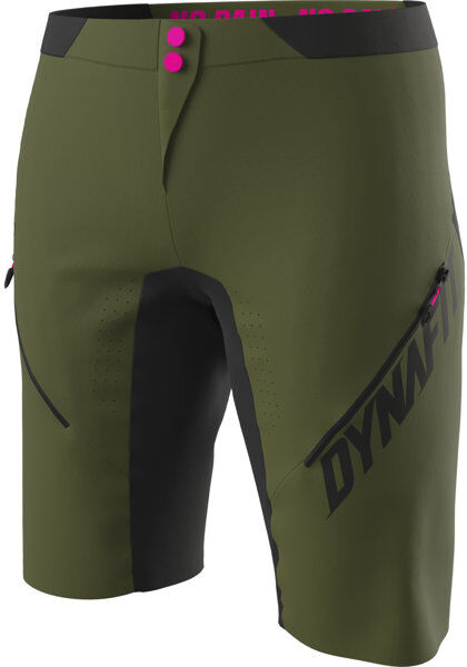 Dynafit Ride light Dynastretch - pantaloni MTB - donna Dark Green/Black/Pink XS