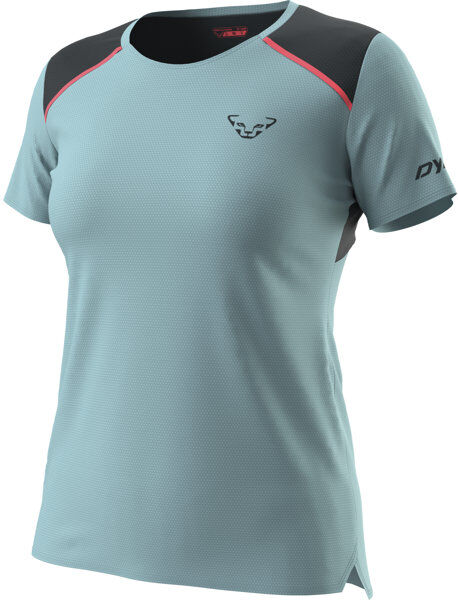 Dynafit Sky W - T-shirt trail running - donna Light Blue/Dark Blue/Red XS