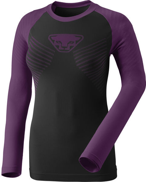 Dynafit Speed Dryarn - maglietta tecnica a maniche lunghe - donna Black/Dark Violet I46 D40