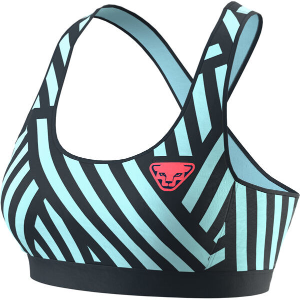 Dynafit Trail Graphic - reggiseno sportivo medio sostegno - donna Dark Blue/Light Blue/Red XS