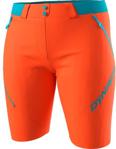 Dynafit Transalper 4 Dst - pantaloni corti trekking - donna Orange/Light Green XS