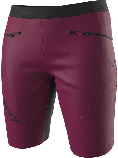 Dynafit Traverse Dst W- pantaloni corti alpinismo - donna Dark Red/Black M