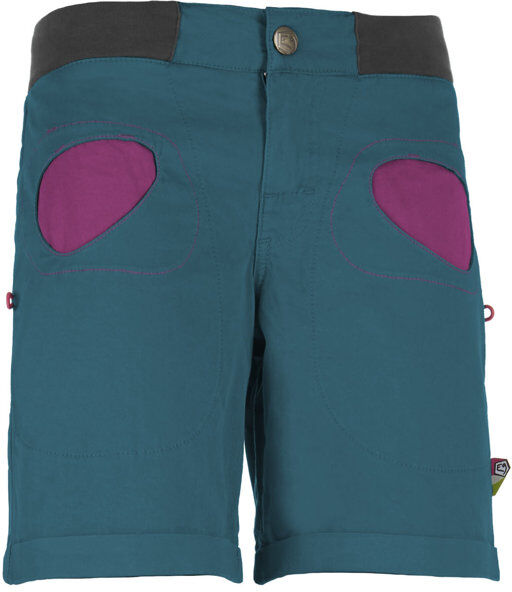 E9 Onda - pantaloni corti arrampicata - donna Dark Green/Pink M