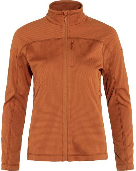 Fjällräven Abisko Lite Fleece W - felpa in pile - donna Brown L